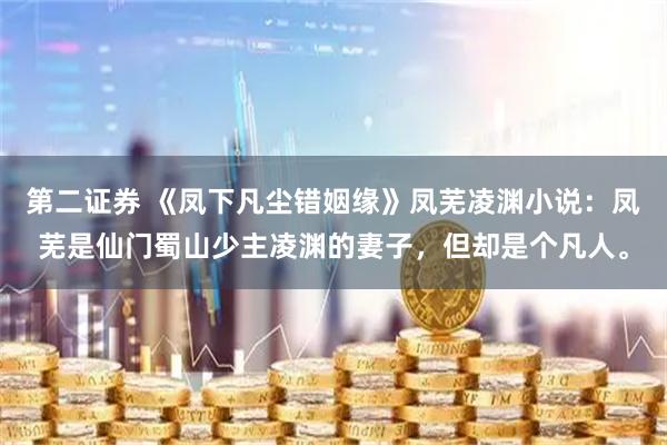 第二证券 《凤下凡尘错姻缘》凤芜凌渊小说：凤芜是仙门蜀山少主凌渊的妻子，但却是个凡人。